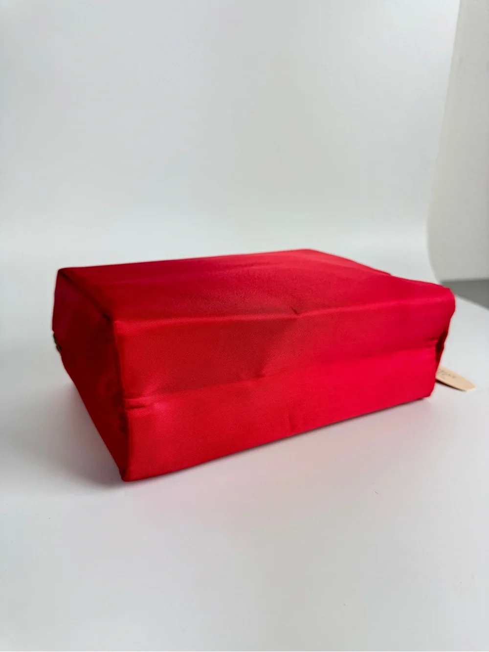 Victoria's Secret Red Satin Cosmetic Pouch Makeup Bag